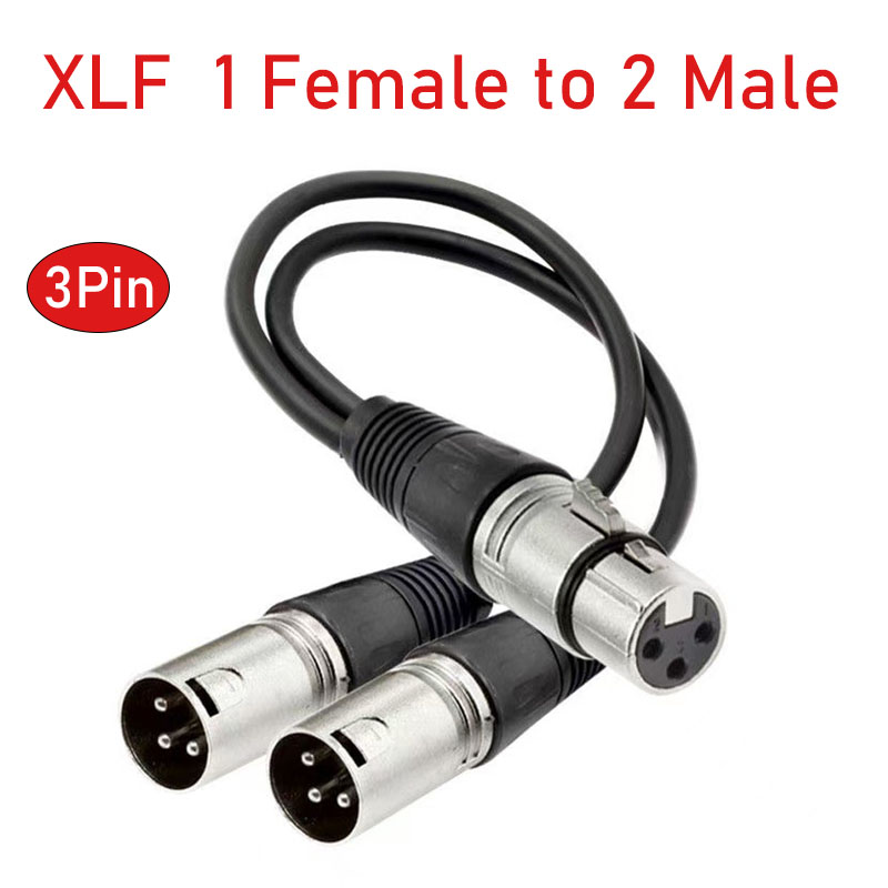Audio Splitter Y - สายแยกสัญญาณ XLR แบบ 3 ขา ตัวเมีย