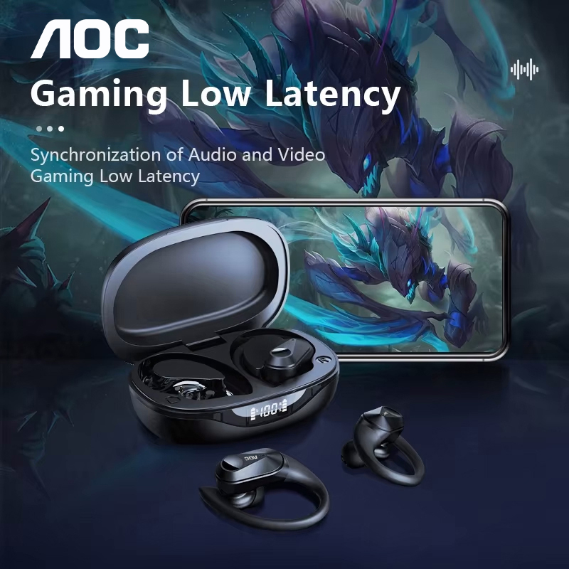 ช้อยส์ AOC ชุดหูฟังกีฬาไร้สายบ - Usb C Earphone บทวิจารณ์และราคา